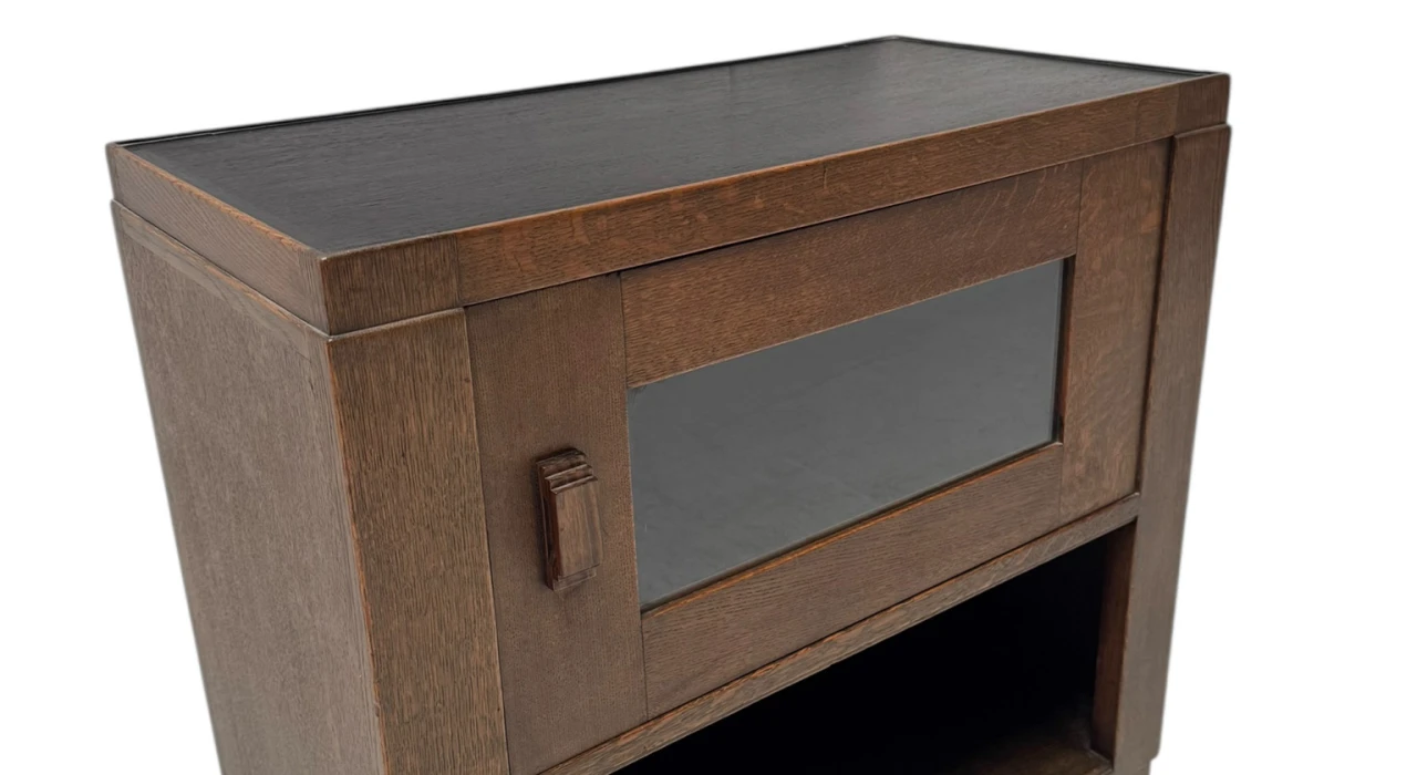 Art Deco Modernist Cabinet by Frits Spanjaard for L.O.V. Oosterbeek, 1920s